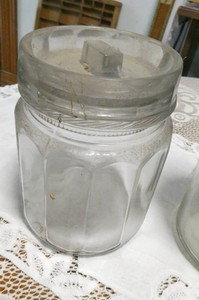 Antique Glass Cigar Humidor