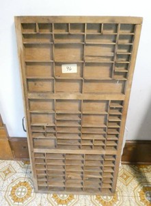 Vintage Printers plate drawer