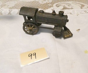 Antique Cast Iron USA Train engine