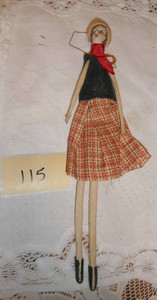 Vintage 1934 Chicago Worlds Fair stick doll