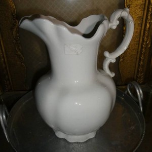 Vintage White Homer Laughlin Pitcher