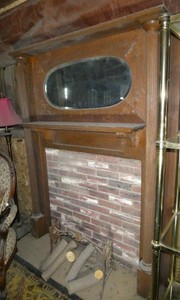 Vintage Faux Fireplace - 53x74x10