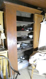 Vintage storage cabinet 48x20x77
