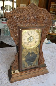 Vintage Wm Gilbert Gingerbread Clock