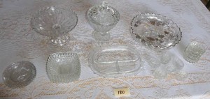 Salt cups, ashtrays, candy dishes, bowls