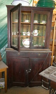 Nice vintage china cabinet 54 wide 84 high 18 deep