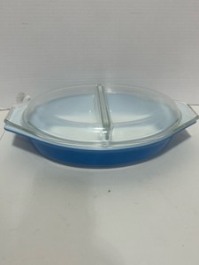 Vintage Pyrex Divided Casserole with Lid