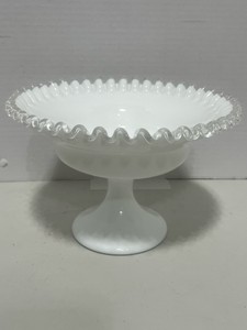 Fenton Silver Crest 9 Pedestal Bowl