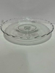 Large Indiana Glass Pedestal Cake Stand