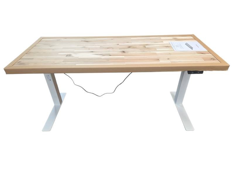 Butcher Block Adjustable Height Power Table Retail $1999