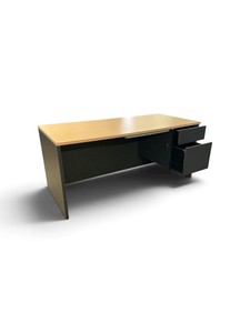 Wood Desk w File Drawers Retail $999