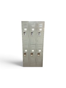 Lyon 6-Tier Steel Locker Bank Retail $1099