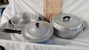 Vintage WearEver Aluminum Stacked Combo Pots