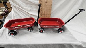 Pair of Minature Radio Flyer Wagons.
