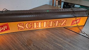 Very Nice Schlitz Pool Table Light-Works