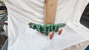 Handmade Dragon Pull Toy, Fun Retro Piece