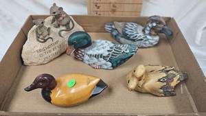 Collection of Duck Figurines as Pictured