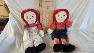 Pair of Raggedy Ann and Andy Dolls, nice condition