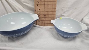 PYREX Colonial Mist Blue(2)-80s
