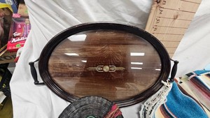 Mexican Serape Blanket, Retro Serving Tray, Basket