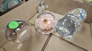 Lot of Four Glass Paperweights