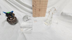Lot of Paperweights, Buuny, Poodle, Owl, Etc