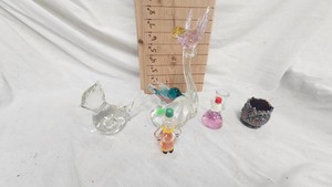 Viking Hand Made Paperweight and glass -----