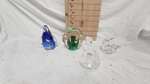 Lot of Paperweights of Art Glass