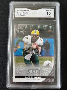 2016 Carson Wentz Rookie Card Gem 10