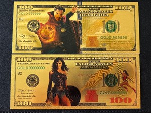 24K Gold Foil $100 Dollar Notes