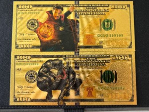 24K Gold Foil $100 Dollar Notes