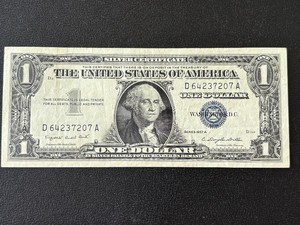 1957 A Blue Seal $1 Dollar Silver Certificate Uncirculated