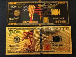 24K Gold Foil $100 Dollar Notes