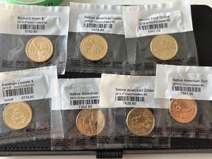 Uncirculated Presidential and Native American Dollars