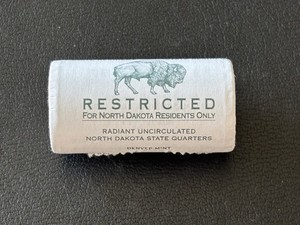 2006-D North Dakota Uncirculated Quarter Half Roll