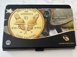 2016 Code Talkers $1 Dollar Coin and Currency Set