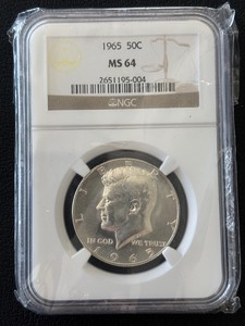 1965 Kennedy Half Dollar NGC MS64