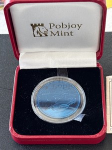 2016 British Antarctic Territory $2 Pounds Titanium Emperor Penguin Coin
