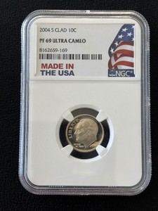 2004-S Roosevelt Dime Proof NGC PF69 Ultra Cameo