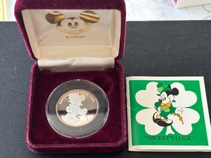 12 Ounce .999 Fine Silver Round 1991 Mickey Mouse