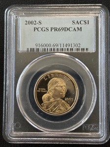 2002-S Sacagawea Dollar Proof PCGS PR69 Deep Cameo