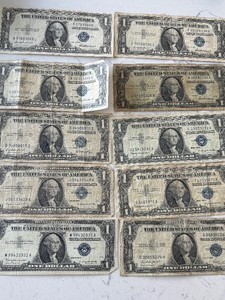 Blue Seal $1 Dollar Silver Certificates