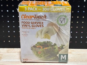 Food Service Vinyl Gloves 3 Pack