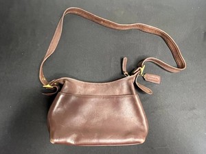 Vintage Leather Shoulder Bag - Coach Brown Crossbody Purse No L3B-9136