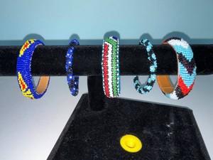 VTG Beaded Bracelets - Multicolor Seed Bead Mixed Lot (Lot of 5)