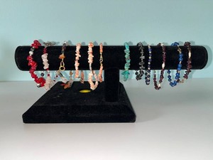 VTG Beaded Gemstone Bracelets - Mixed Lot of Stone & Shell Jewelry
