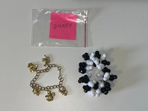 Disney Jewelry - Charm Bracelet & Beaded Bracelet (Lot of 2)