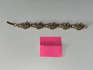 VTG Costume Jewelry - Floral Rhinestone Bracelet & Necklace Mixed Lot
