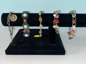 VTG Stone Jewelry Bracelets Mixed Lot