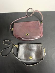 Vintage Leather Shoulder Bags - Coach (Lot of 2)